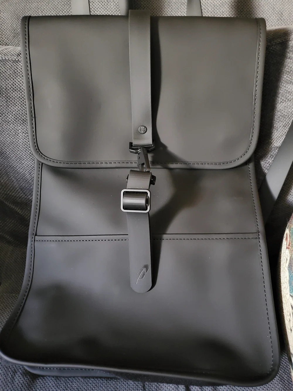 RAINS Black Backpack Mini - Sleek Waterproof Carry